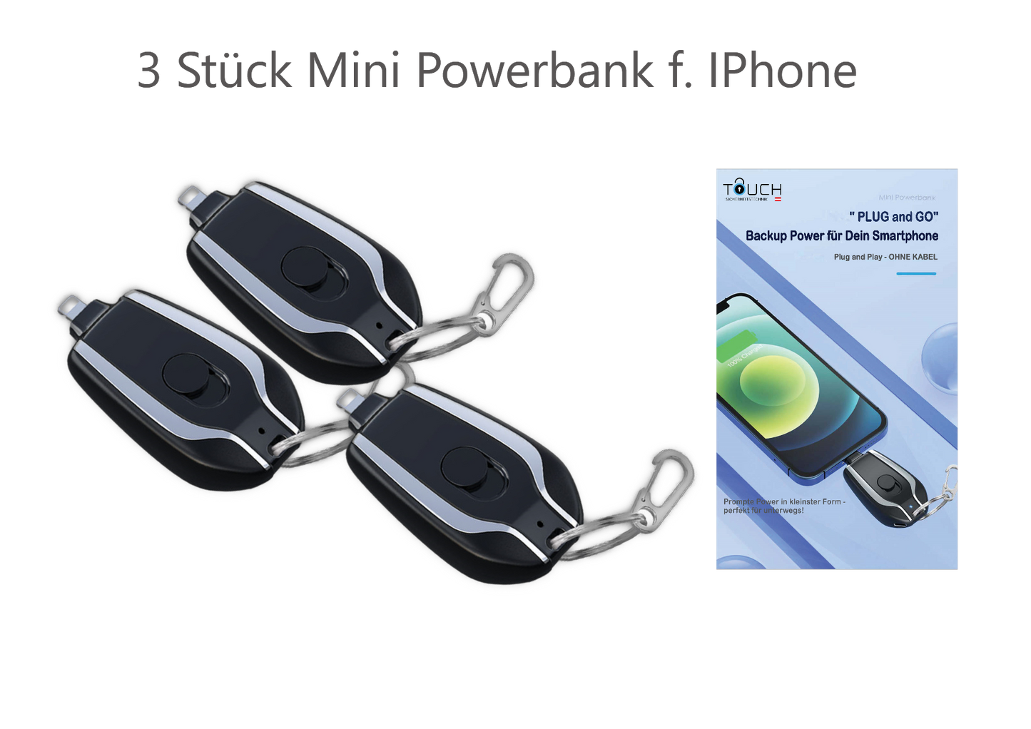 Mini Powerbank f. IPhone