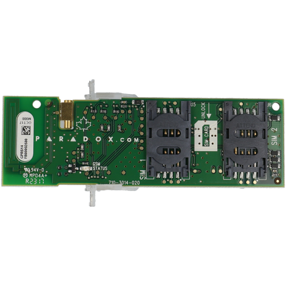 GSM/GPRS/SMS-Erweiterung mit Dual-SIM für Paradox MG6250 Sprachmenü,SMS,Wachdienst,Fernwartung