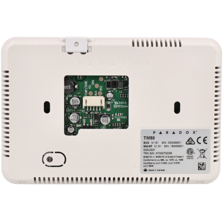 Bedienteil BUS mit grafischem Touch Display 5" weiß EN50131 Grad3 EVO MG5 SP
