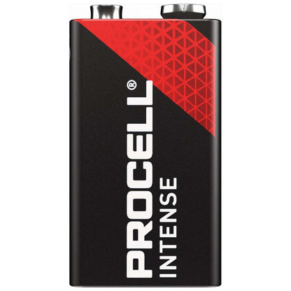 10 Stück Duracell Procell Intense 9V, 6LR61 im Karton, für energieintensive Geräte